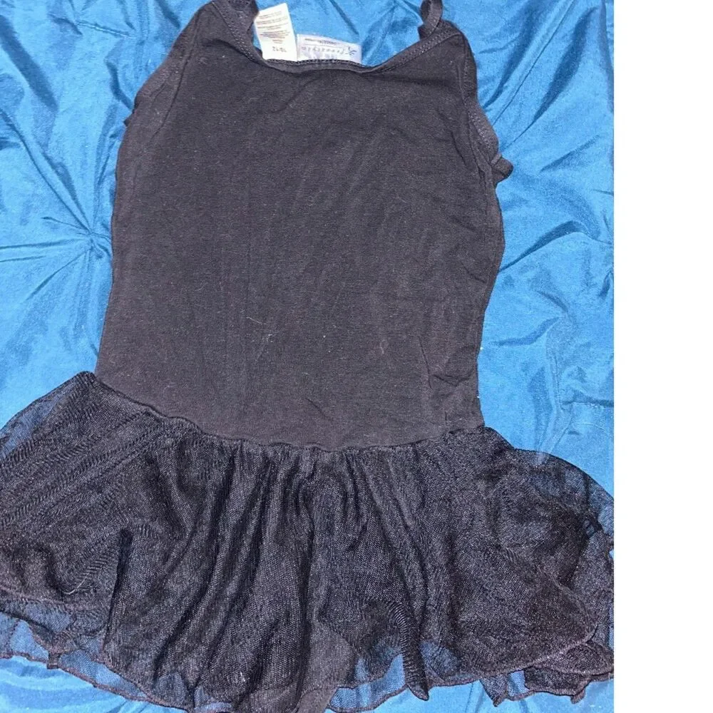 Cat & Jack Black Ballet Leotard with Attached Skirt – XL 14/16